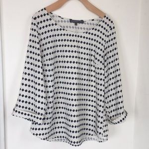 ❌SOLD❌ Stitch fix Brixon Ivy Black White Clover